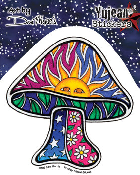 Dan Morris Sun Mushroom Sticker