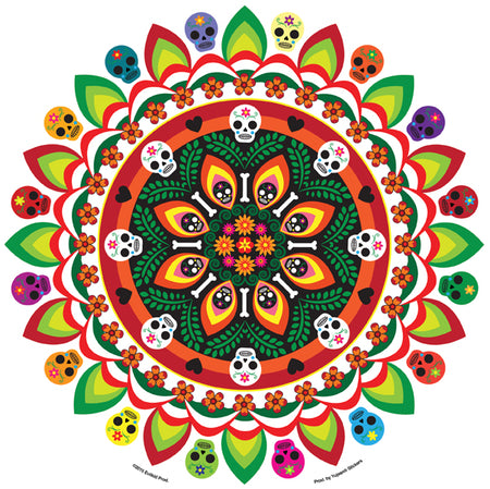 Evilkid Jumbo Muertos Mandala Sticker