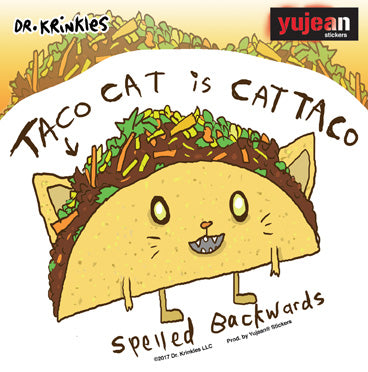 Dr Krinkles Taco Cat Sticker