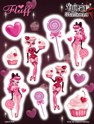 Fluff Sugar Dolls Multi-Sticker