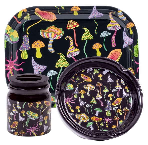 Neon Shrooms 3 Piece Gift Set - HalfMoonMusic