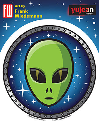 Space Alien Sticker