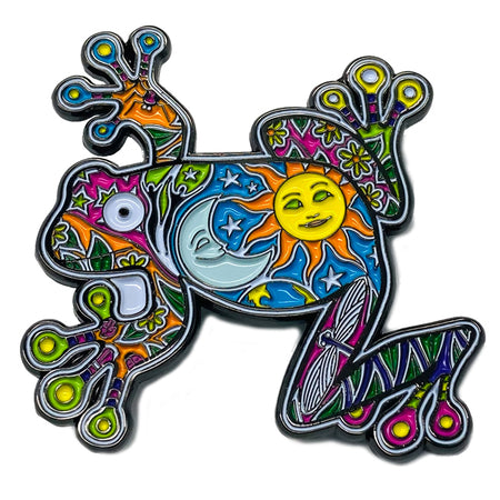 Dan Morris Day Night Frog Enamel Pin