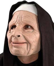Halloween Mask - Nun For You Costume - HalfMoonMusic