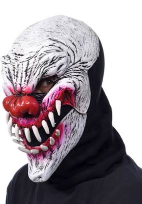 Halloween Mask - UV Last Laugh Costume - HalfMoonMusic