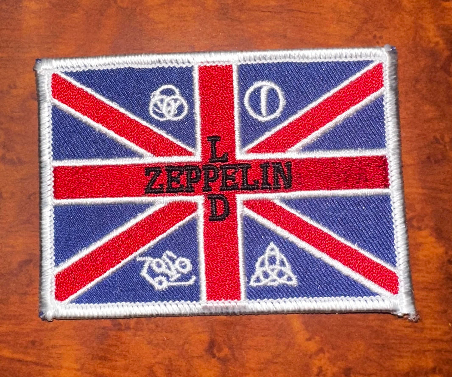 Led Zeppelin Union Jack Logos Patch - HalfMoonMusic