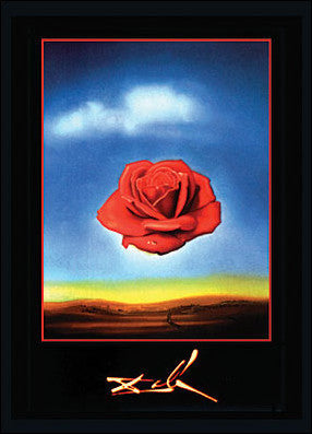 Dali: Rose Meditative Poster - HalfMoonMusic