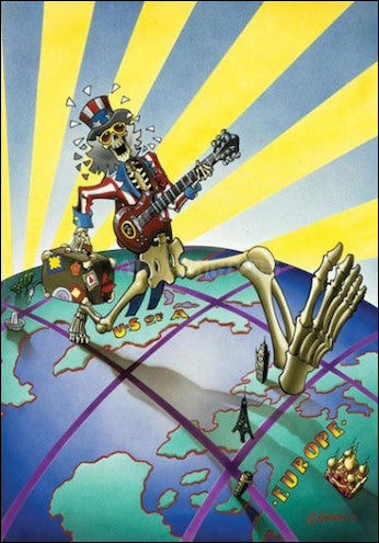 Grateful Dead Truckin' to Europe Poster - HalfMoonMusic