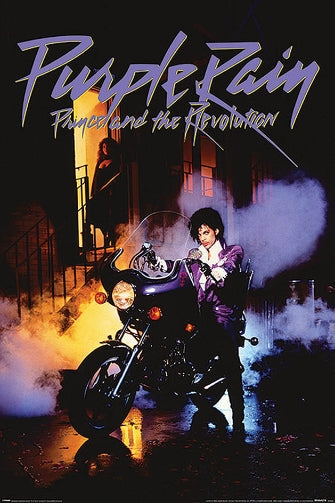 Prince Purple Rain Poster - HalfMoonMusic