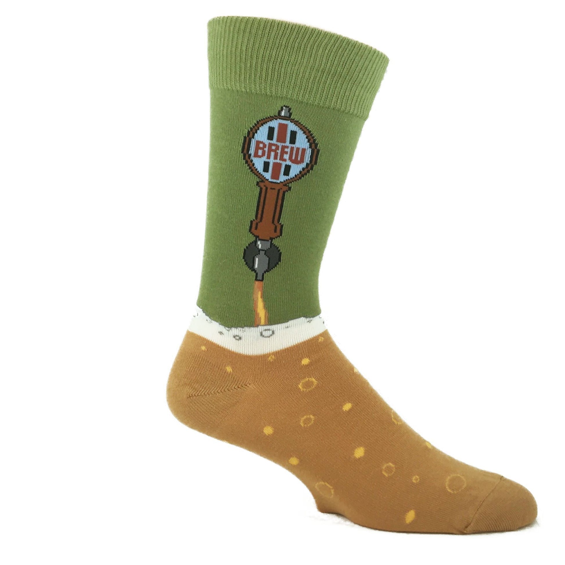 Men's Beer Taps Crew Socks - HalfMoonMusic
