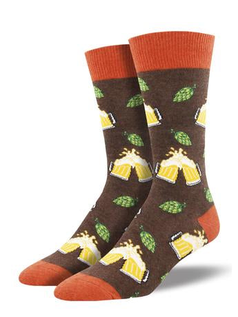 Men's Hoppier Together Crew Socks - HalfMoonMusic