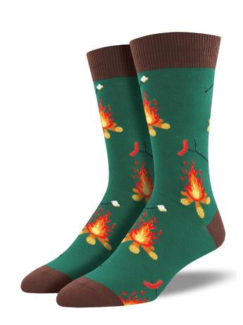 Men's Campfire Crew Socks - HalfMoonMusic