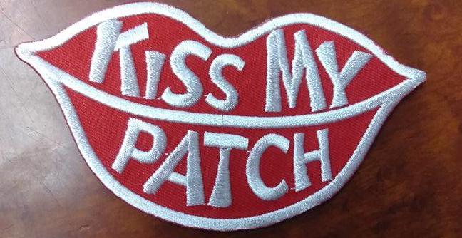 Kiss My Patch Lips Patch - HalfMoonMusic