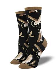 Women's Wise and Shine Crew Socks - HalfMoonMusic
