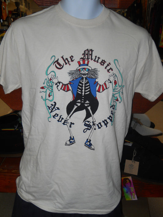 Grateful Dead The Music Never Stopped T-Shirt - HalfMoonMusic