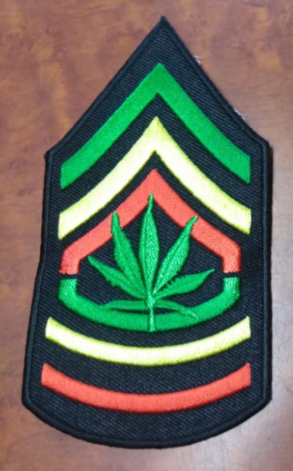 Rasta Leaf Patch - HalfMoonMusic