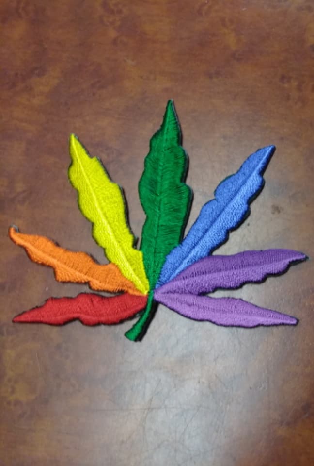 Rainbow Leaf Patch - HalfMoonMusic