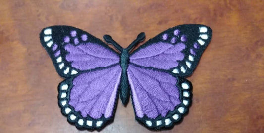 Purple Butterfly Patch - HalfMoonMusic