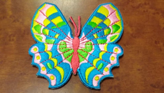 Pastel Butterfly Patch - HalfMoonMusic