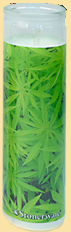 Magic Leaf Prayer Candle - HalfMoonMusic