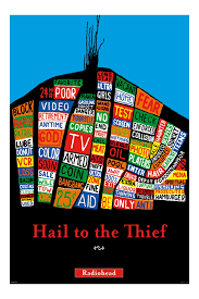 Radiohead Hail To The Thief Poster - HalfMoonMusic