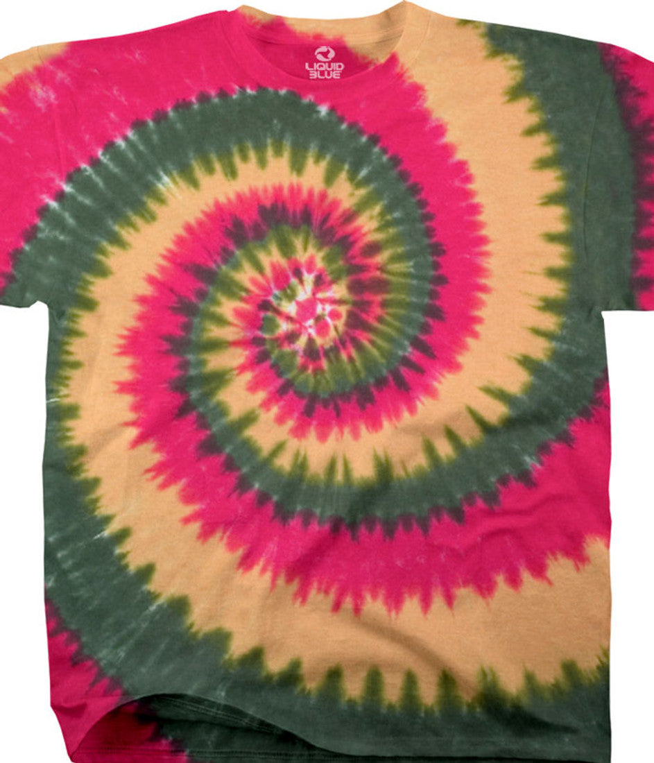 Youth Rasta Spiral Tie Dye T-Shirt - HalfMoonMusic