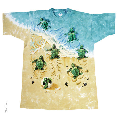 Mens Turtle Beach Tie-Dye T-Shirt - HalfMoonMusic