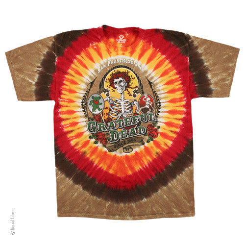 Grateful Dead Bay Area Beloved Tie Dye T-shirt - HalfMoonMusic