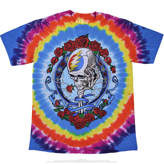 Mens Grateful Dead Never Dead Tie-dye T-shirt - HalfMoonMusic