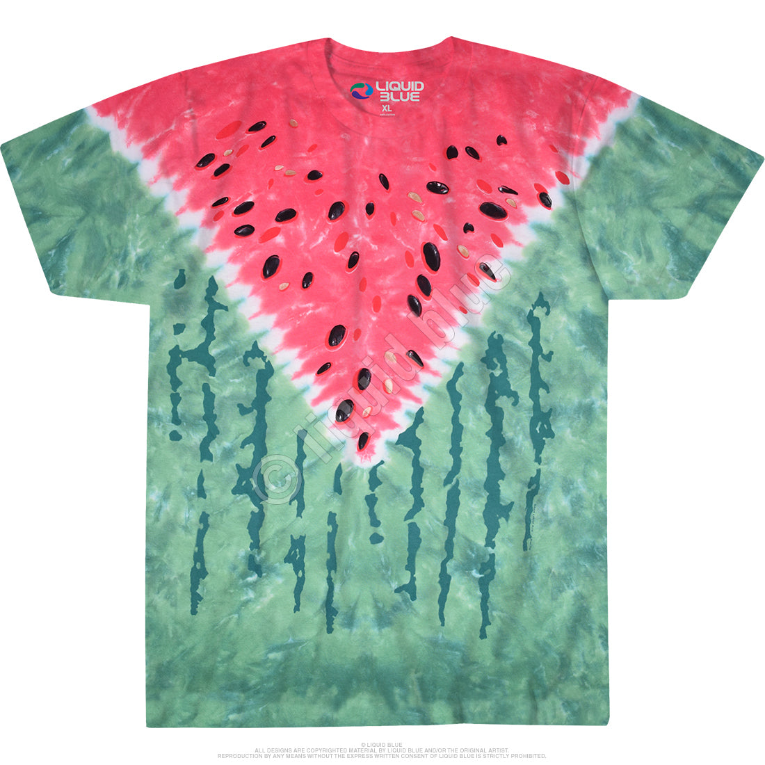Watermelon Tie Dye T Shirt - HalfMoonMusic
