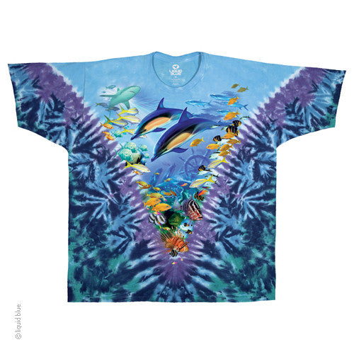 Caribbean Treasure Tie-Dye T-Shirt - HalfMoonMusic
