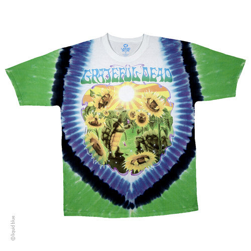 Grateful Dead Terrapin Sunflower Tie dye T-Shirt - HalfMoonMusic