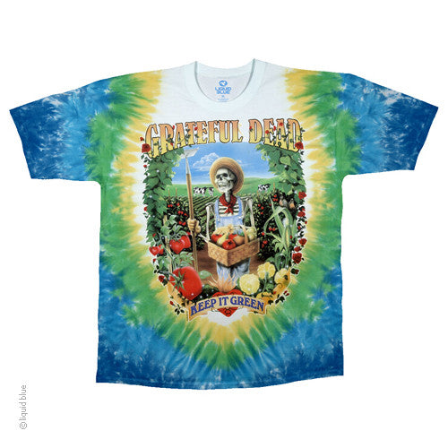 Grateful Dead Keep It Green (Let it Grow) Tie Dye T-Shirt - HalfMoonMusic