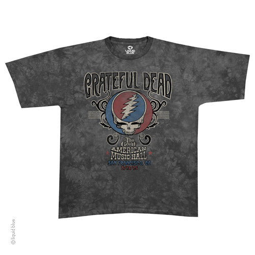 Grateful Dead 1975 American Music Hall T-shirt - HalfMoonMusic