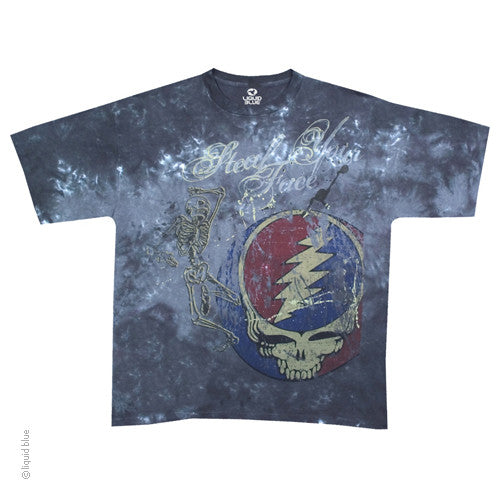 Grateful Dead Steal Your Skeleton Half Step Tie Dye T-shirt - HalfMoonMusic