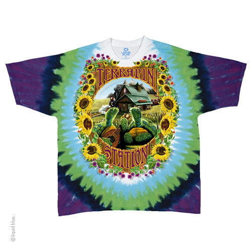 Men's Grateful Dead Terrapin Station Tie Dye T-shirt - HalfMoonMusic