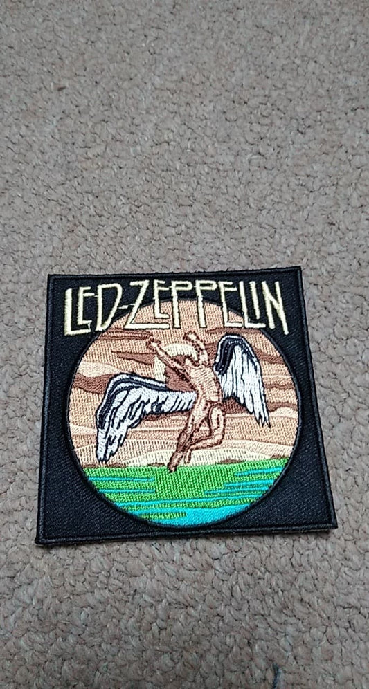 Led Zeppelin Swan Song Black Patch - HalfMoonMusic