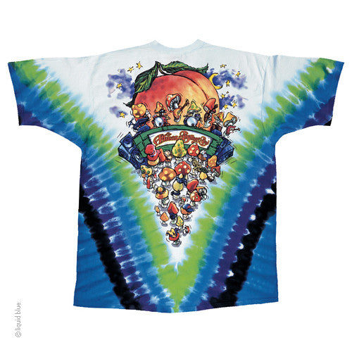Allman Brothers Mushroom Express Tie Dye T-Shirt - HalfMoonMusic
