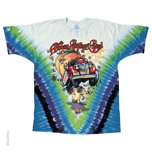 Allman Brothers Mushroom Express Tie Dye T-Shirt - HalfMoonMusic