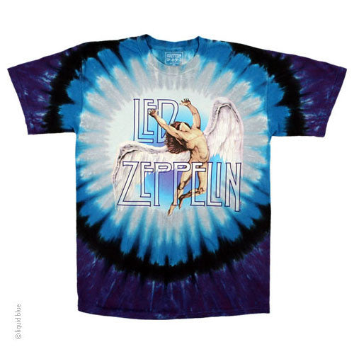 Led Zeppelin Swan Song Tie-Dye T-Shirt - HalfMoonMusic