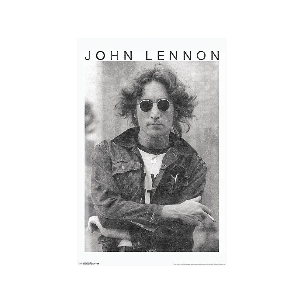 John Lennon Smoke Poster - HalfMoonMusic