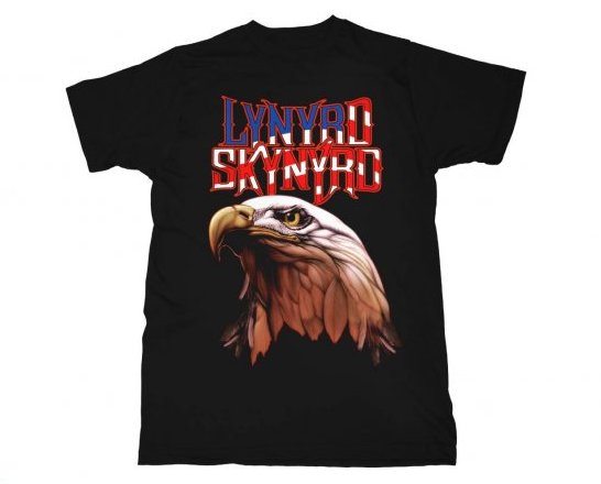 Mens Lynyrd Skynyrd Americana T-Shirt - HalfMoonMusic