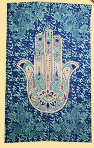 Positively Hamsa Tapestry - HalfMoonMusic