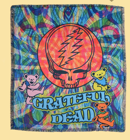 Grateful Dead SYF Bears Woven Blanket - HalfMoonMusic