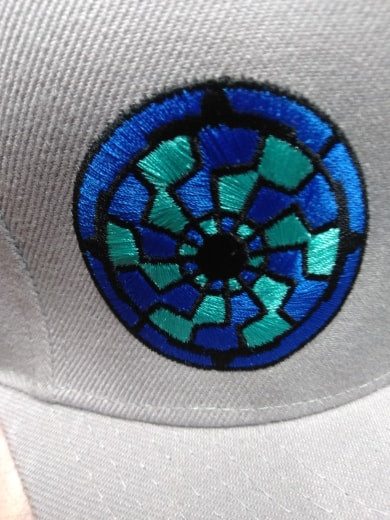 Stained Glass Snap Back Hat - HalfMoonMusic
