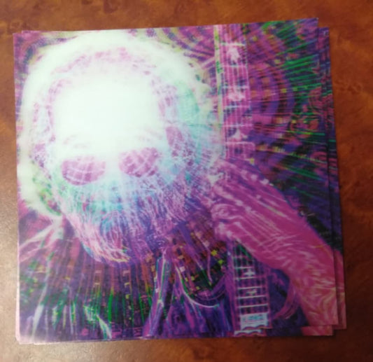 Mind Exploding Jerry Garcia Sticker - HalfMoonMusic
