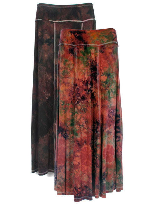 Tie Dye Maxi Skirt - HalfMoonMusic