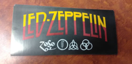 Led Zeppelin Symbols Horizontal Sticker - HalfMoonMusic
