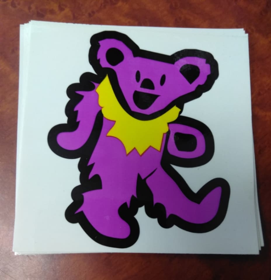 Glossy Dancing Bear Sticker - HalfMoonMusic