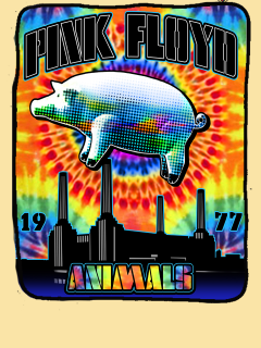 Pink Floyd Animals Fleece Blanket - HalfMoonMusic
